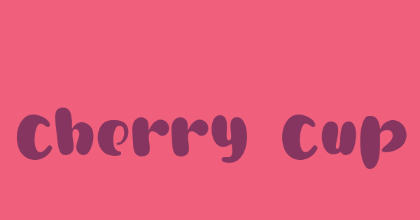 Cherry Cupcake font thumb